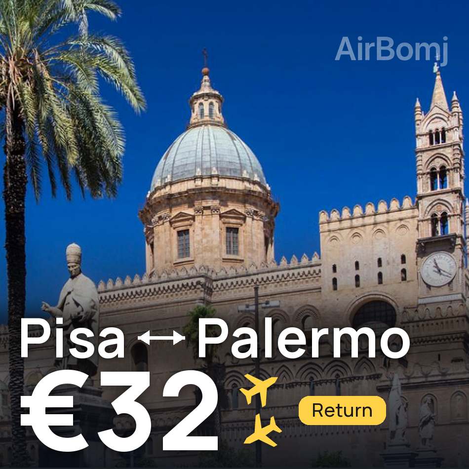 Flugticket: Pisa — Palermo, €32