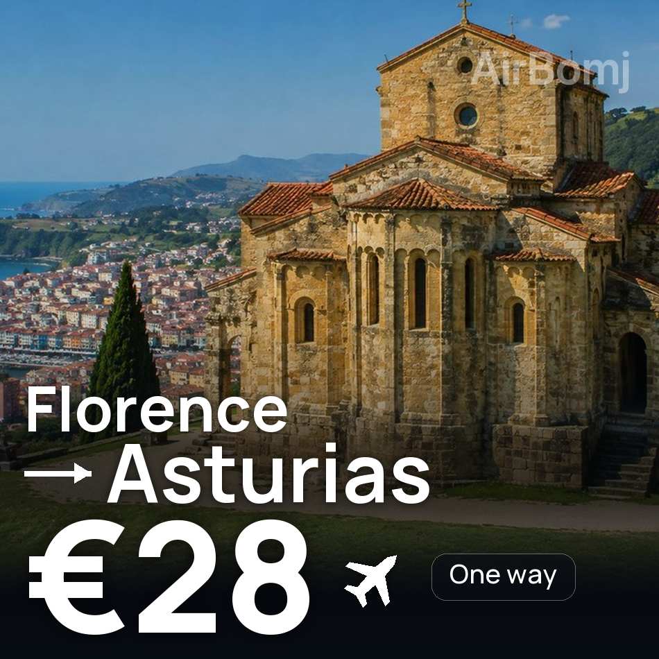 Flugticket: Florenz — Asturias, €28