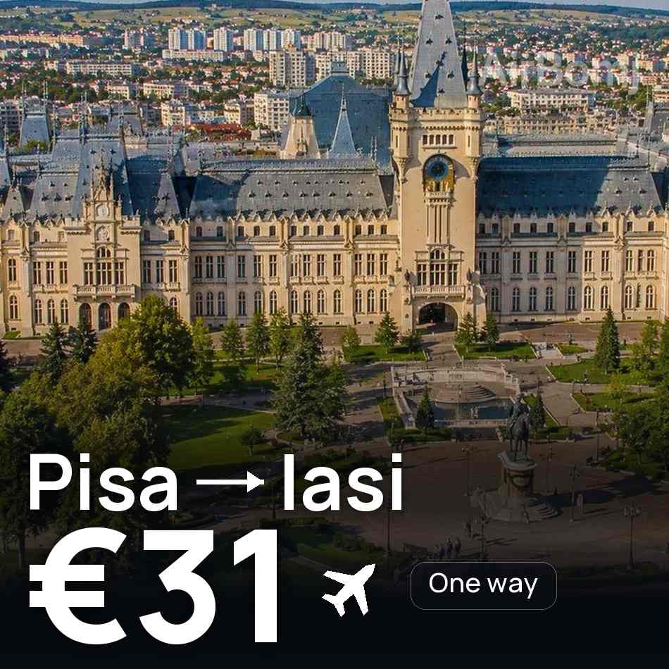 Flugticket: Pisa — Iași, €31