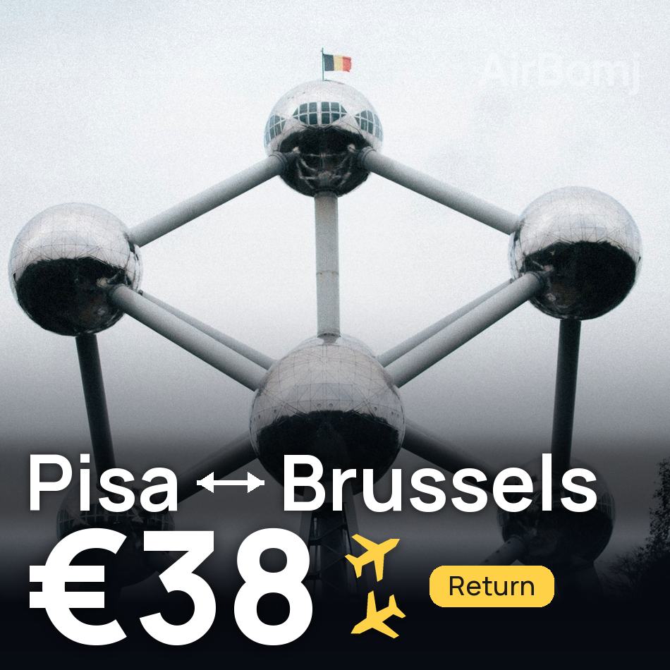 Flugticket: Pisa — Brüssel, €38
