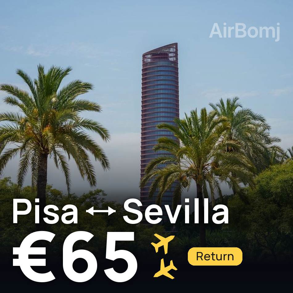 Flugticket: Pisa — Seville, €65