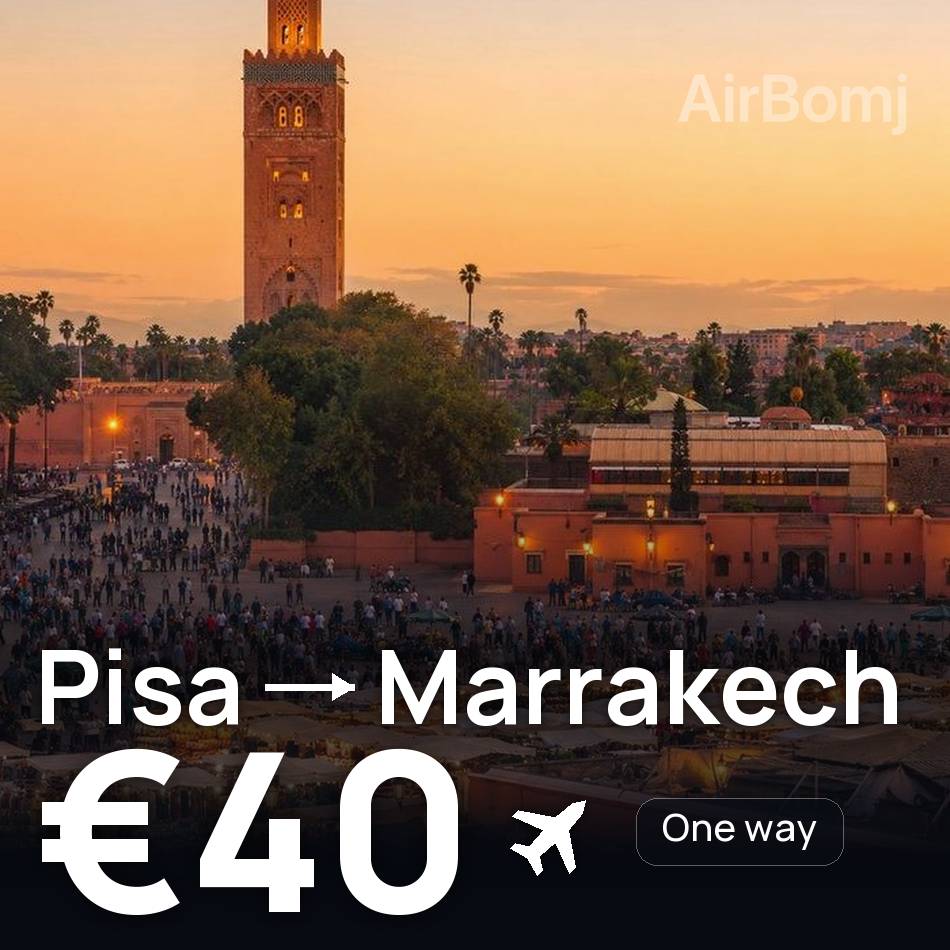 Flugticket: Pisa — Marrakesh, €40