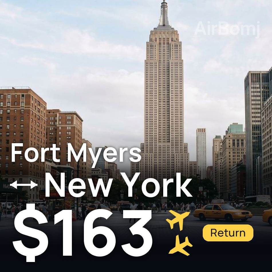 Bilet de avion: Fort Myers — Newark, $163
