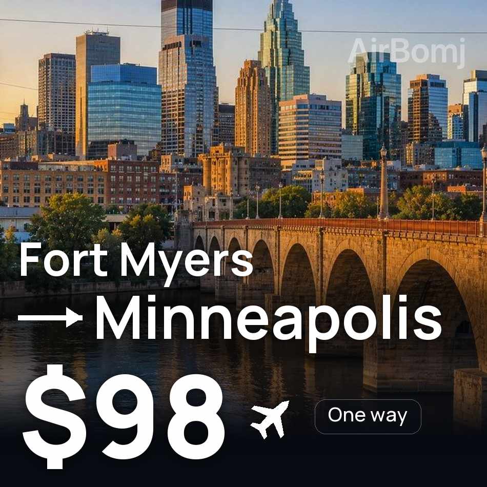 Bilet de avion: Fort Myers — Minneapolis, $98