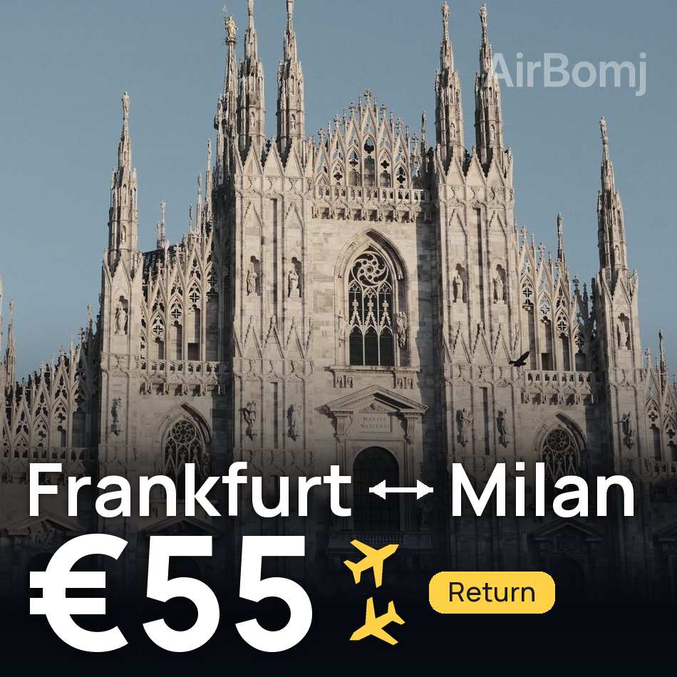 Flugticket: Frankfurt am Main — Mailand, €55