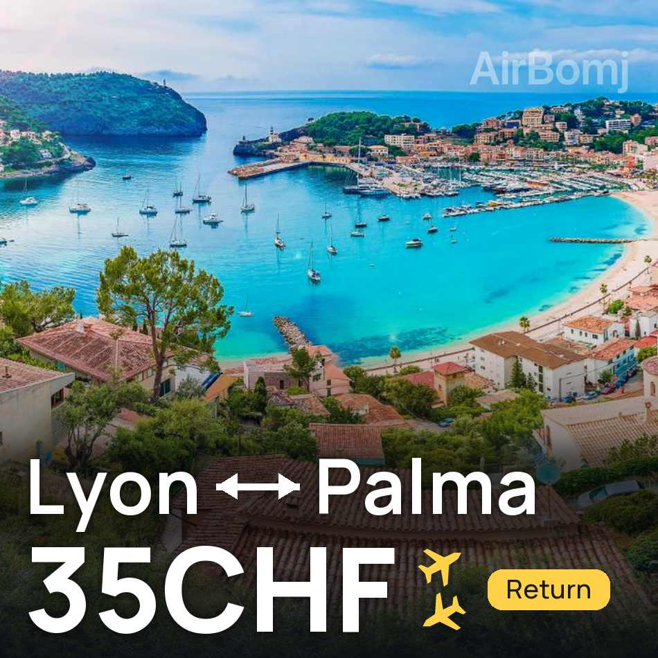 Billet d'avion : Lyon — Palma de Mallorca, 35CHF