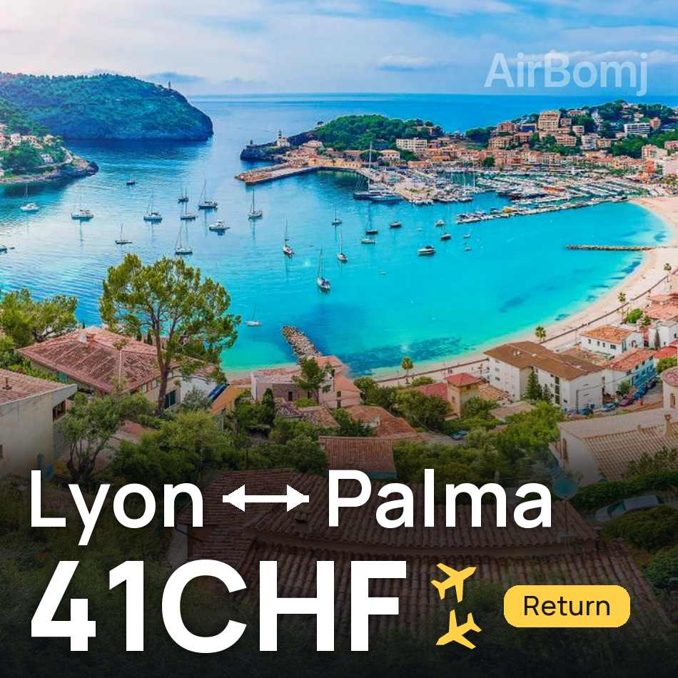Bilet lotniczy: Lyon — Palma de Mallorca, 41CHF