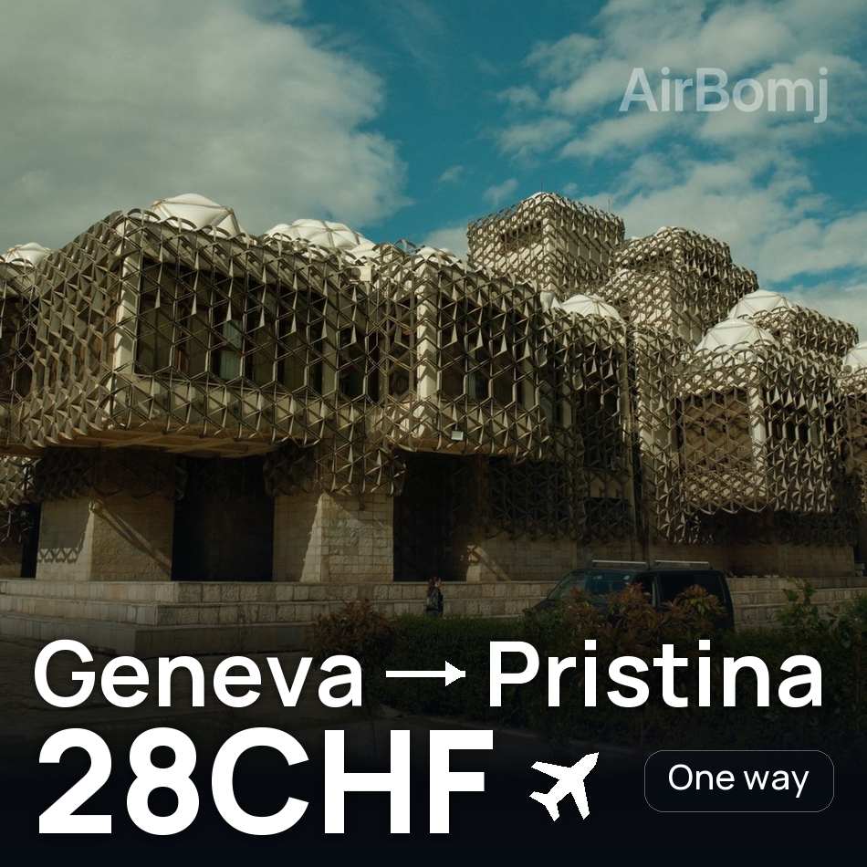 Billet d'avion : Genève — Prishtina, 28CHF