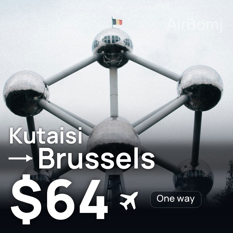 Passagem aérea: Kutaisi — Bruxelas, $64