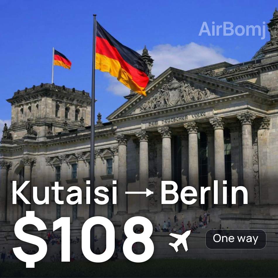 Passagem aérea: Kutaisi — Berlim, $108