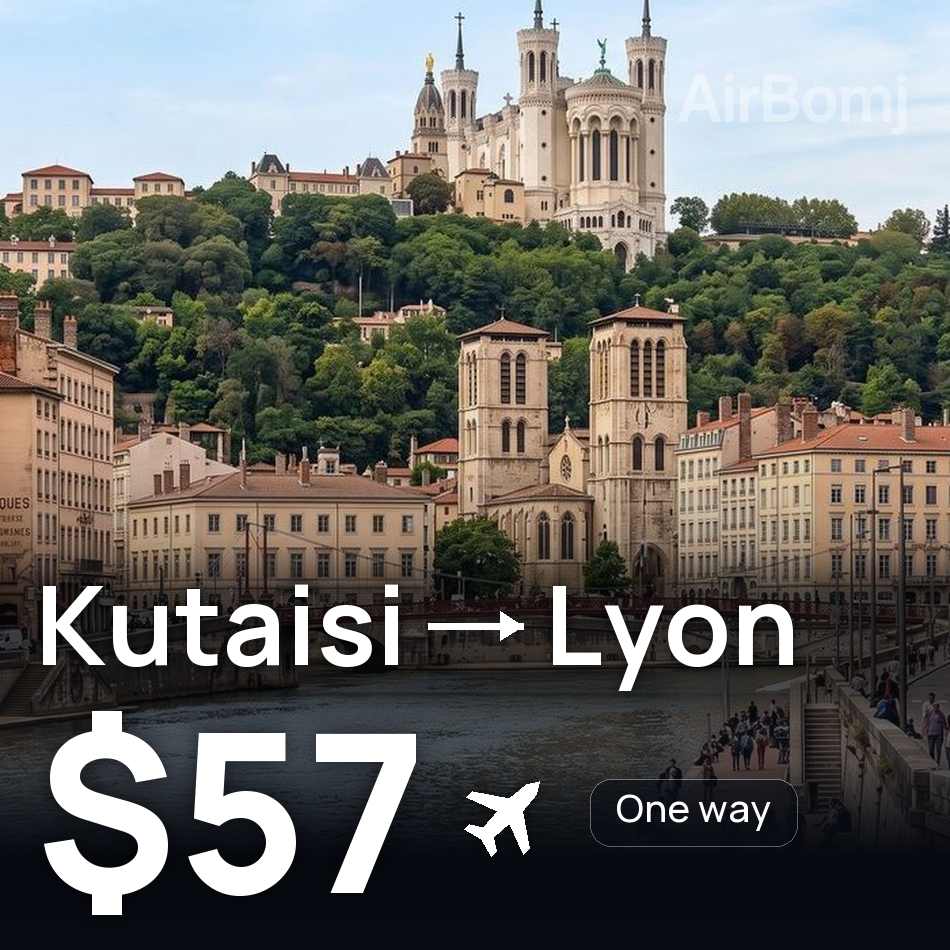 Passagem aérea: Kutaisi — Lyon, $57