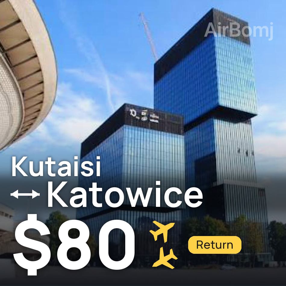 Passagem aérea: Kutaisi — Katowice, $80