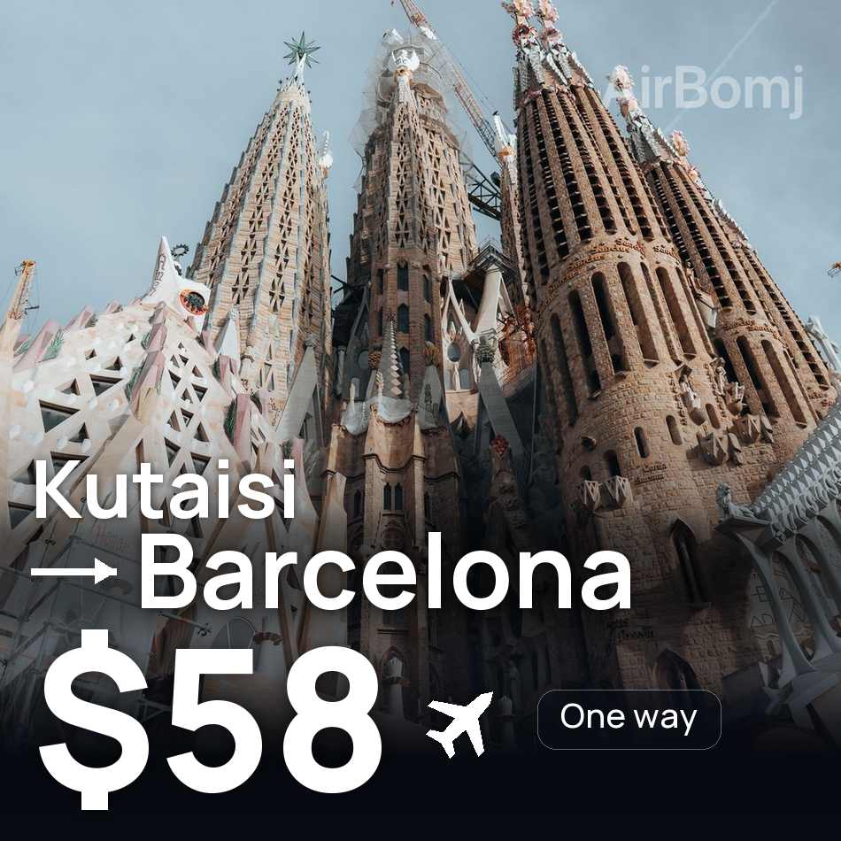 Passagem aérea: Kutaisi — Barcelona, $58
