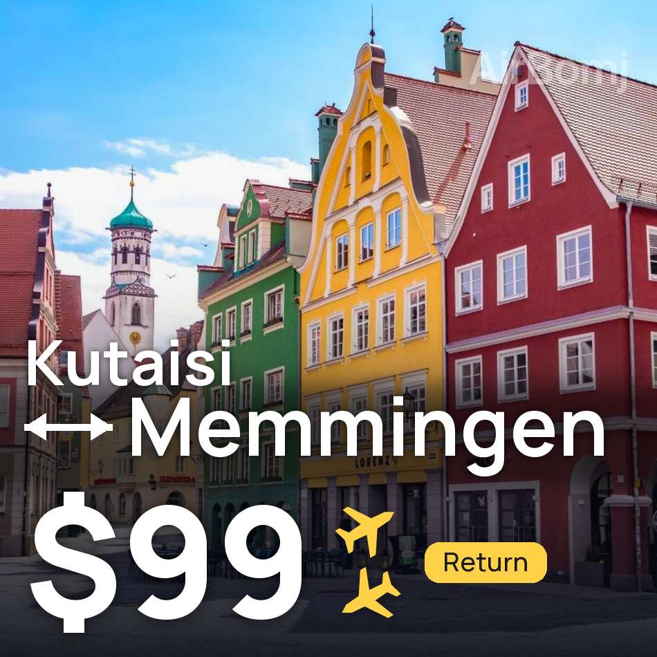 Passagem aérea: Kutaisi — Memmingen, $99