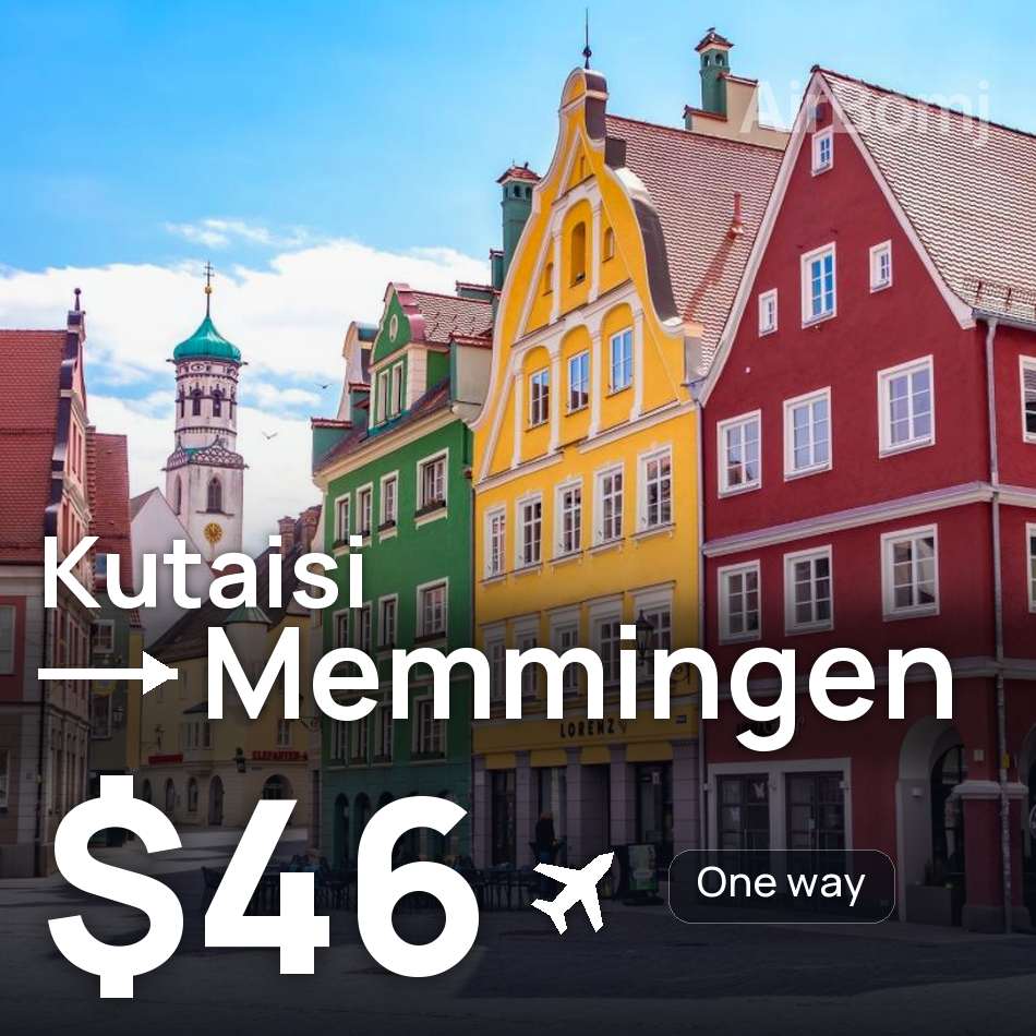 Passagem aérea: Kutaisi — Memmingen, $46