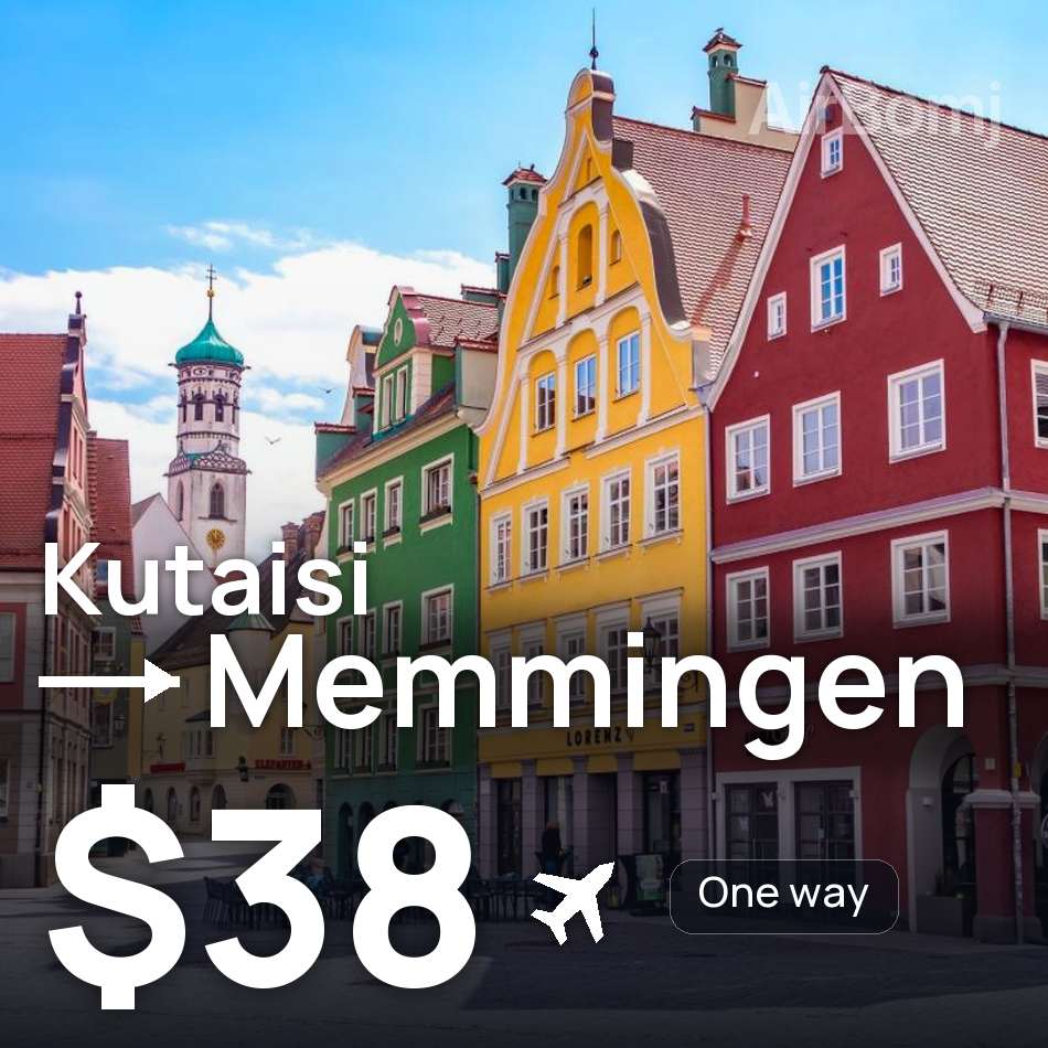 Biglietto aereo: Kutaisi — Memmingen, $38