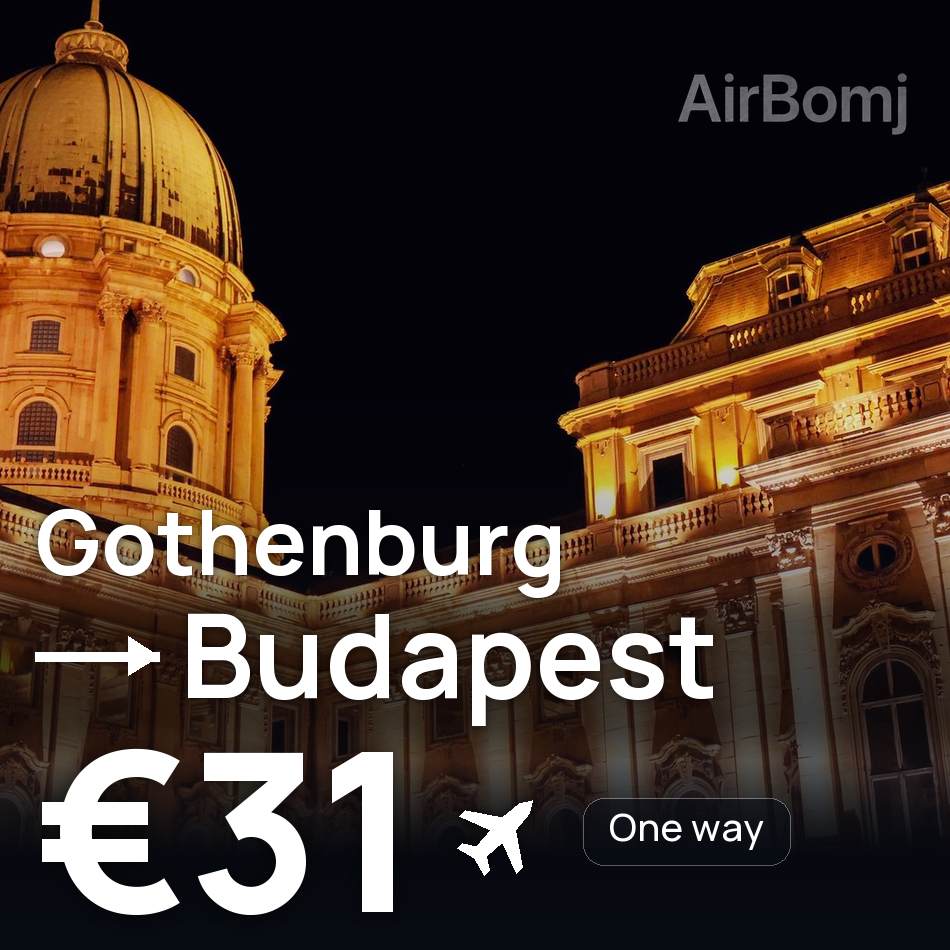 Biglietto aereo: Göteborg — Buda, €31