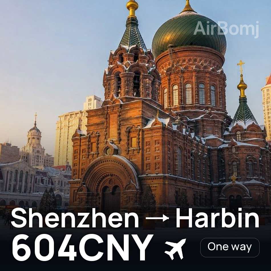 Flight ticket: Shenzhen to Harbin, 604CNY