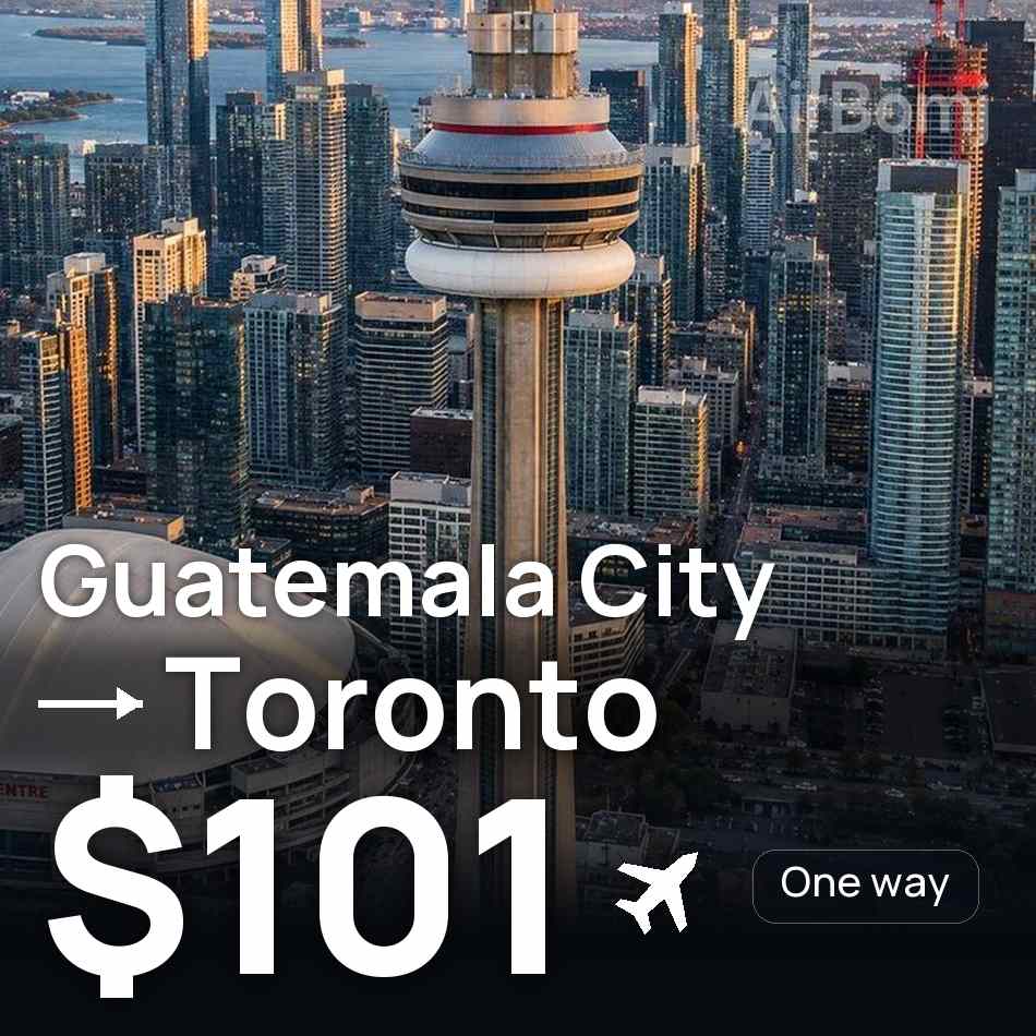 Biglietto aereo: Guatemala — Toronto, $101