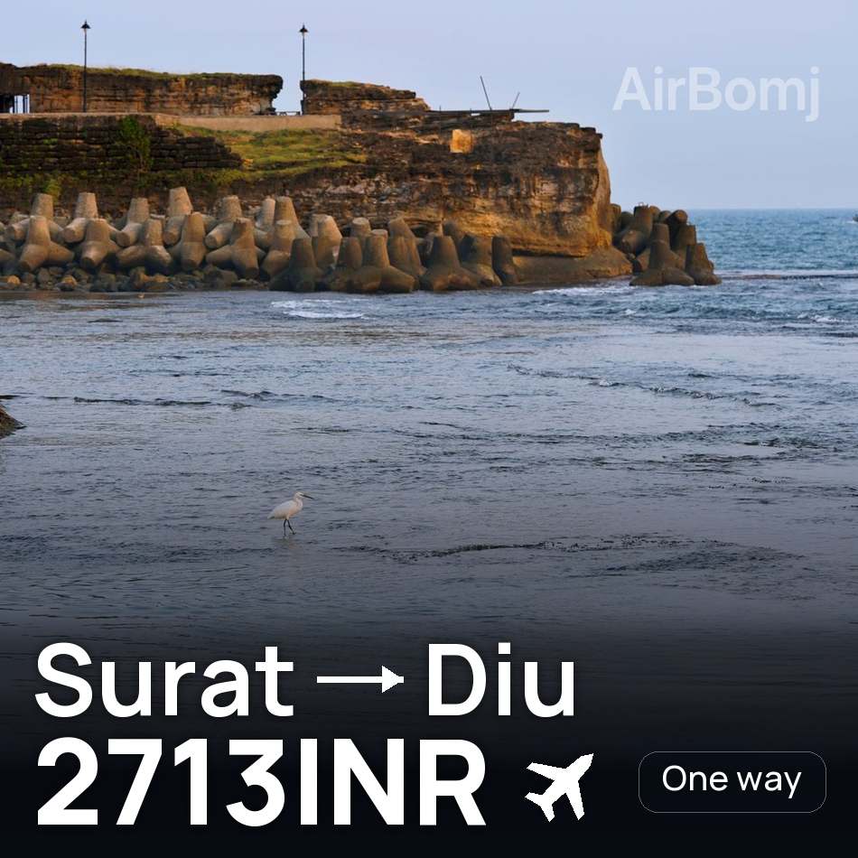Bilet de avion: Surat — Diu, 2713INR