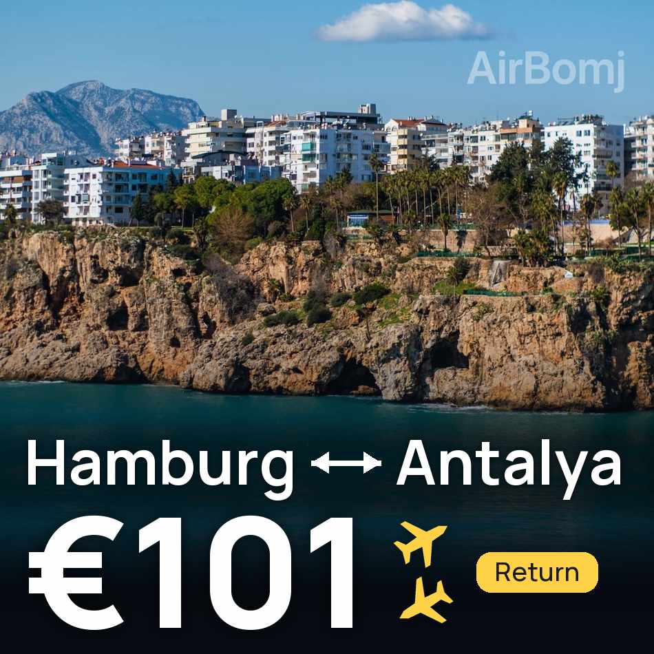 Bilet de avion: Hamburg — Antalya, €101