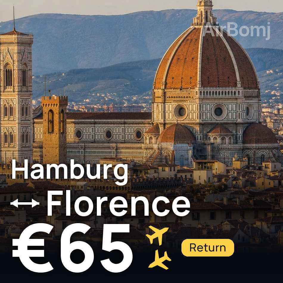 Bilet de avion: Hamburg — Florence, €65
