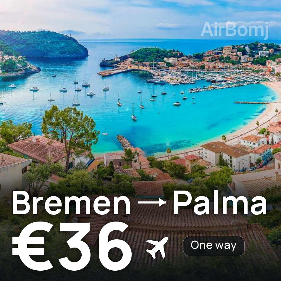 Bilet de avion: Bremen — Palma, €36