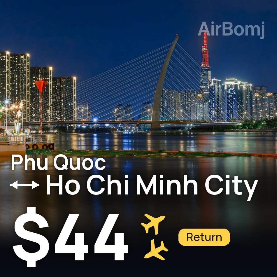 Flight ticket: Phu Quoc to Ho Chi Minh City, $44