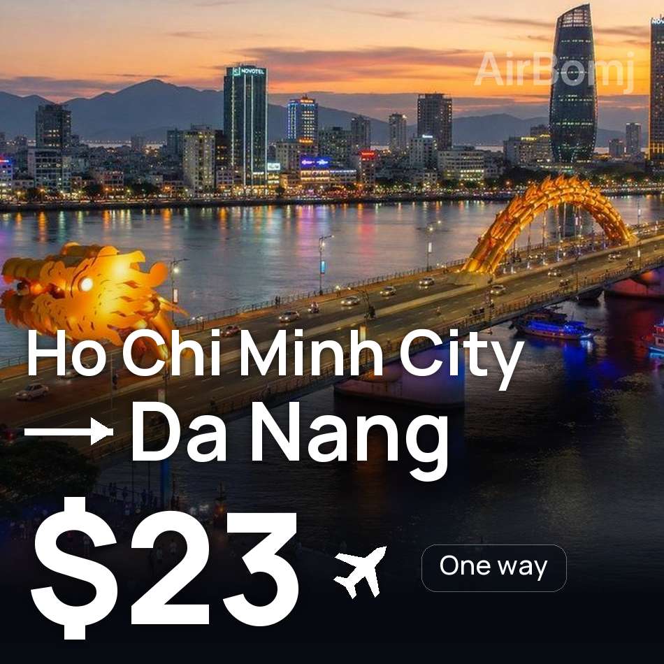 Tiket pesawat: Ho Chi Minh City — Da Nang, $23