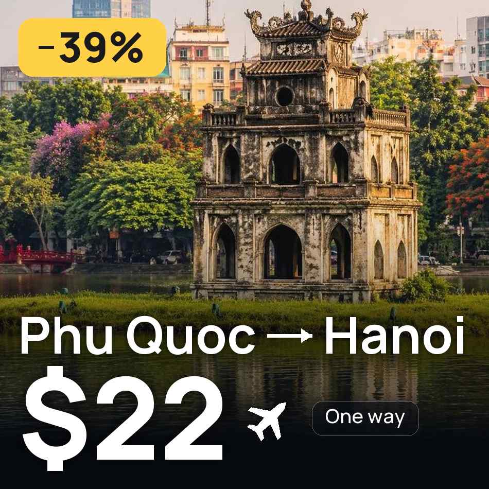 Tiket pesawat: Phu Quoc — Hanoi, $22