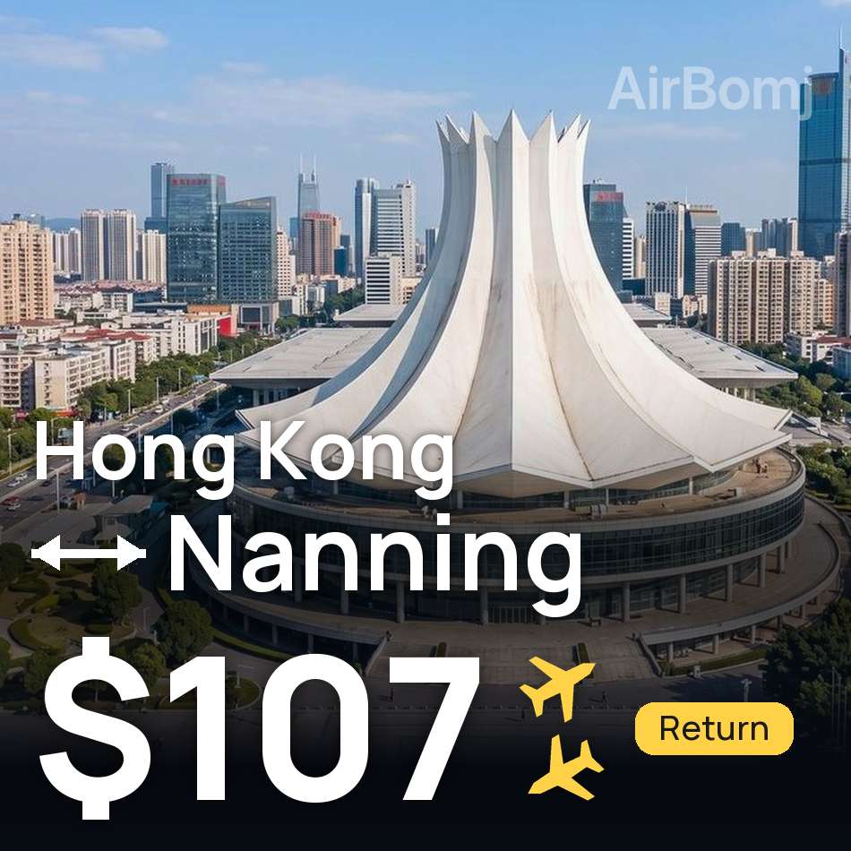 Flugticket: Hongkong — Nanning, $107