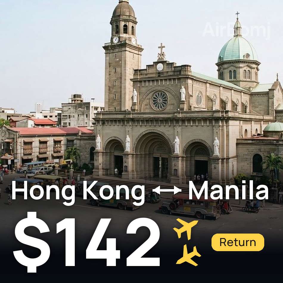 Bilet de avion: Hong Kong — Manila, $142