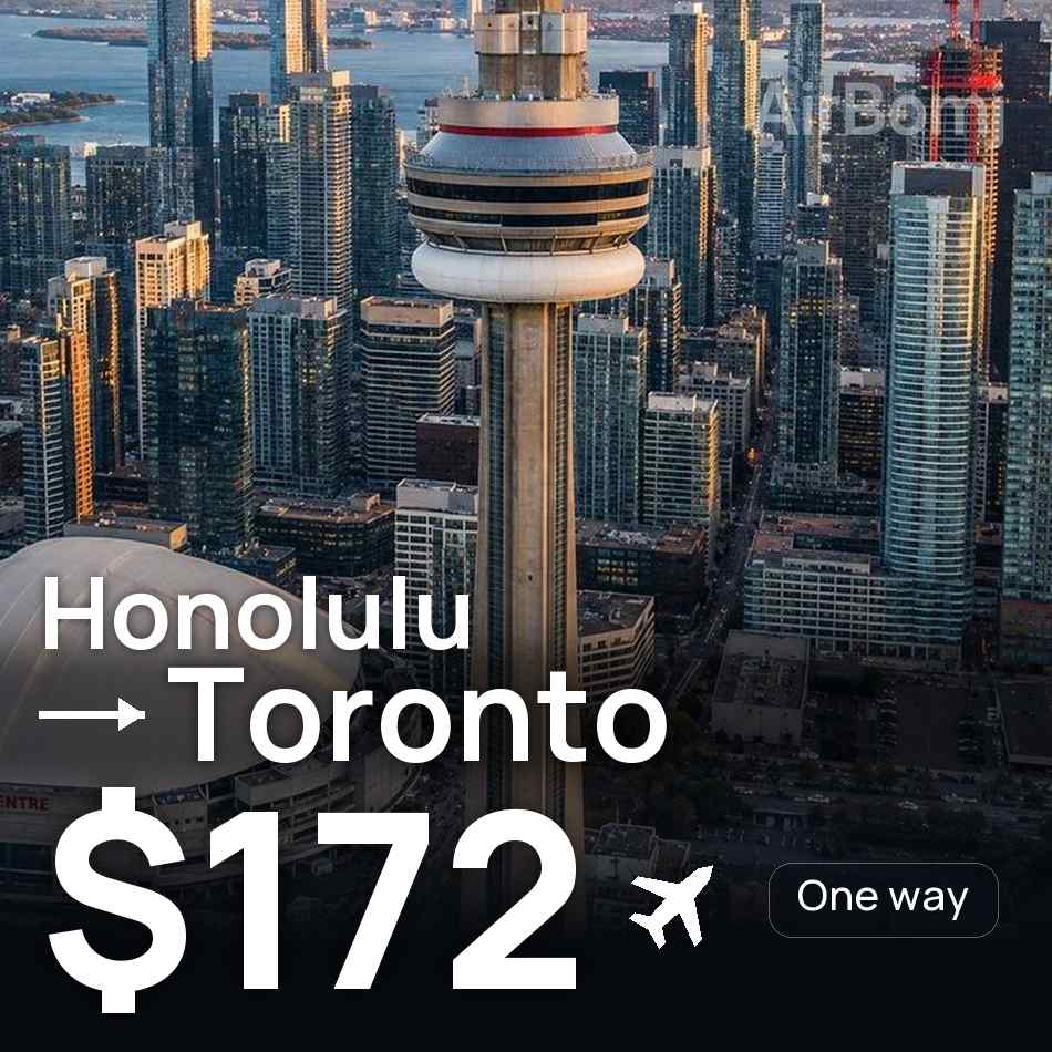 Flugticket: Honolulu Hawaii — Toronto, $172