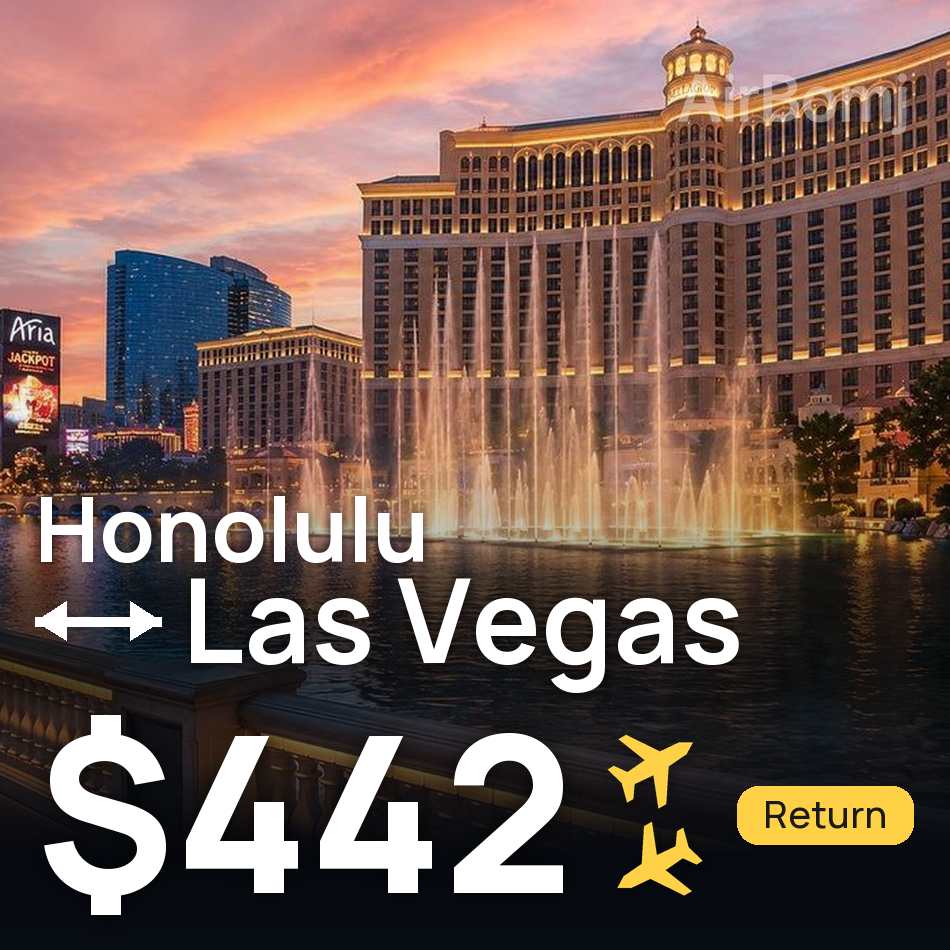 Flugticket: Honolulu Hawaii — Las Vegas, $442