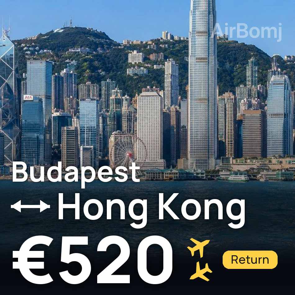 Uçak bileti: Budapeşte — Hong Kong, €520