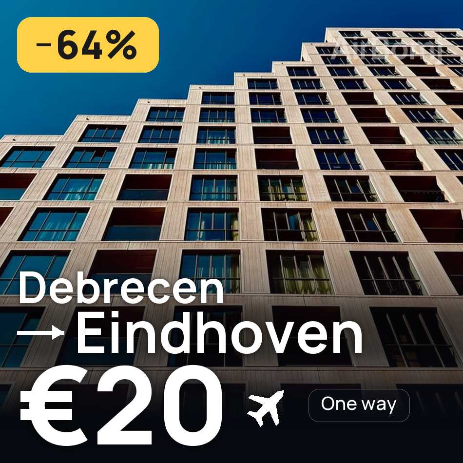 Uçak bileti: Debrecen — Eindhoven, €20