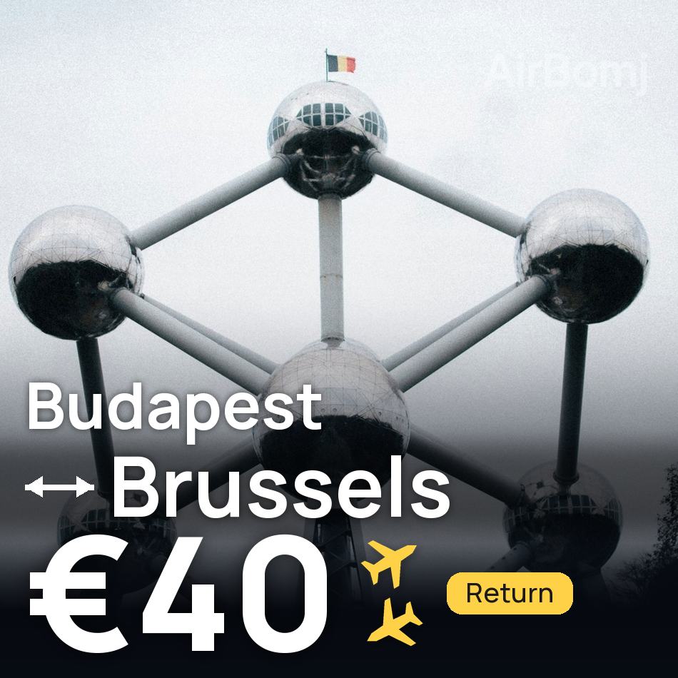 Uçak bileti: Budapeşte — Brüksel, €40