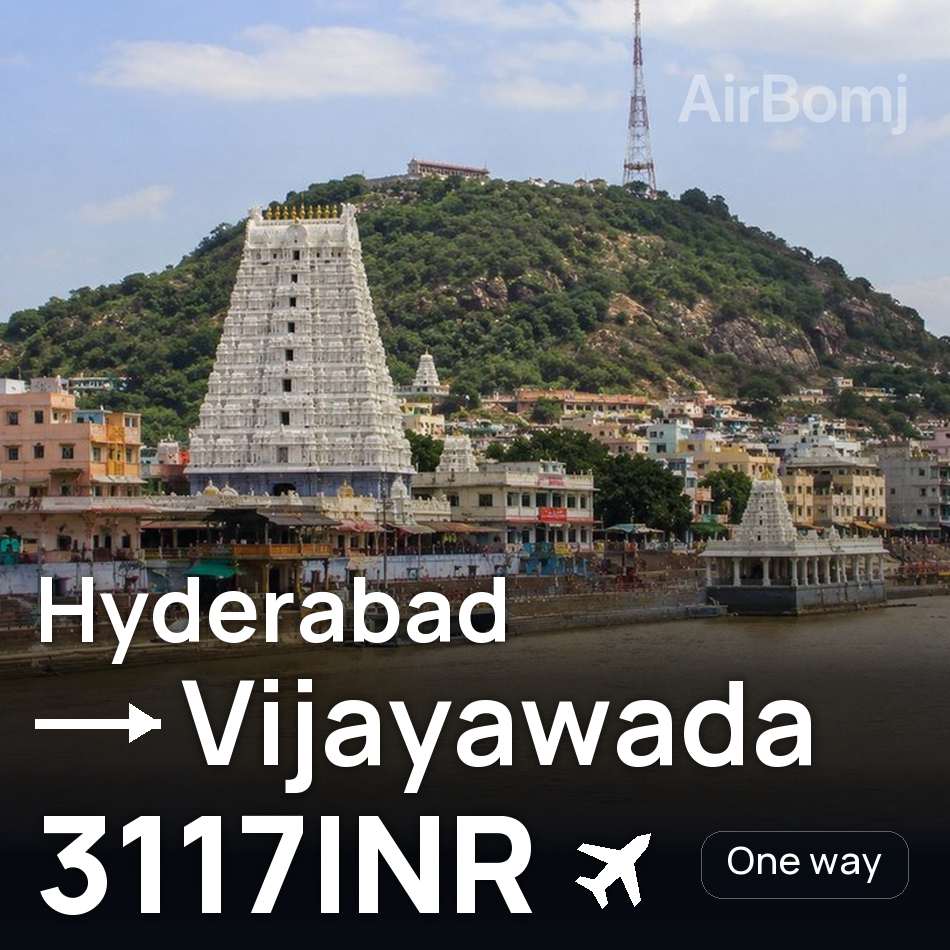 Billet d'avion : Hyderâbâd — Vijayawada, 3117INR