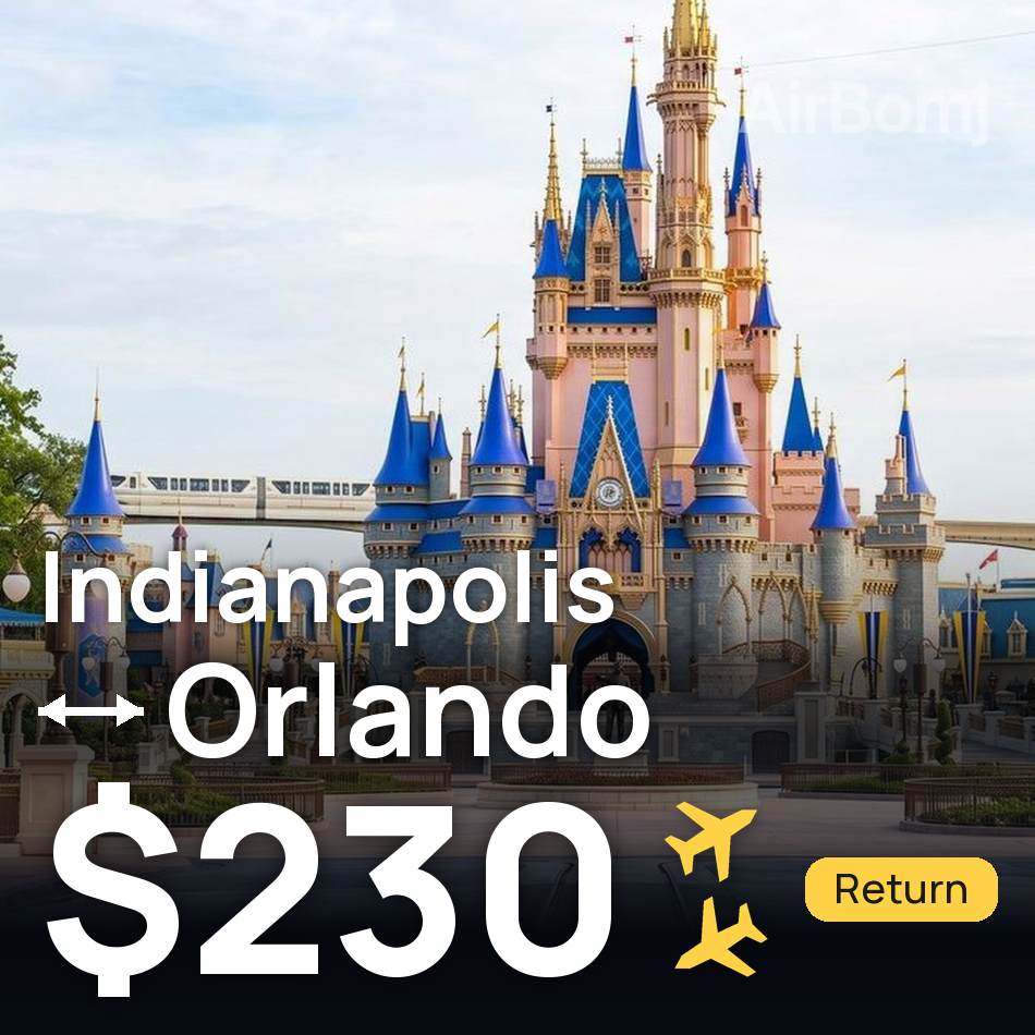 Billete de avión: Indianápolis — Orlando, $230