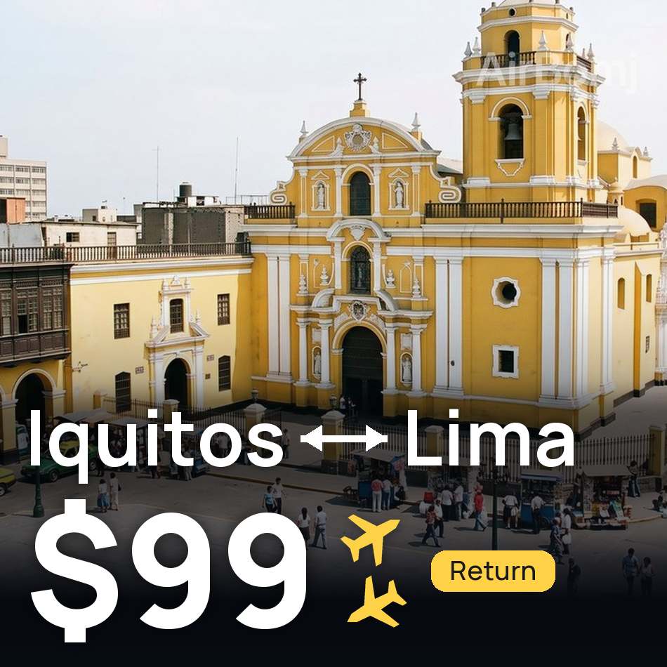 Bilet de avion: Iquitos — Lima, $99