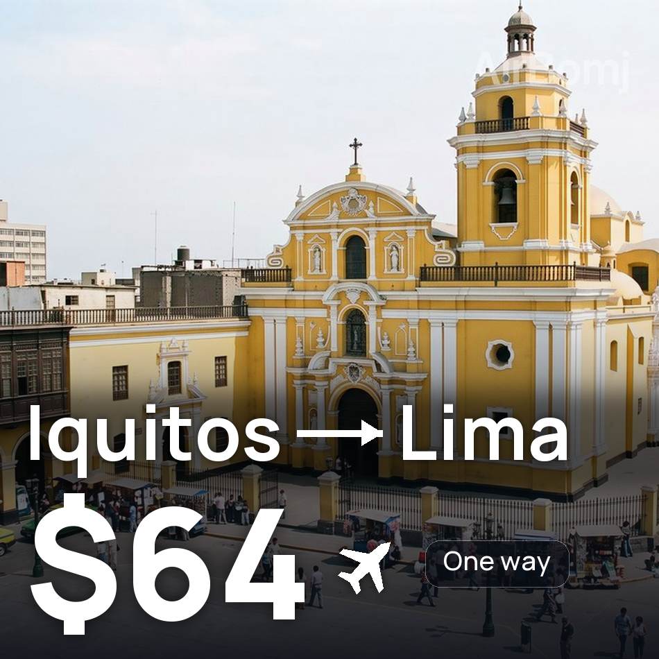 Bilet de avion: Iquitos — Lima, $64