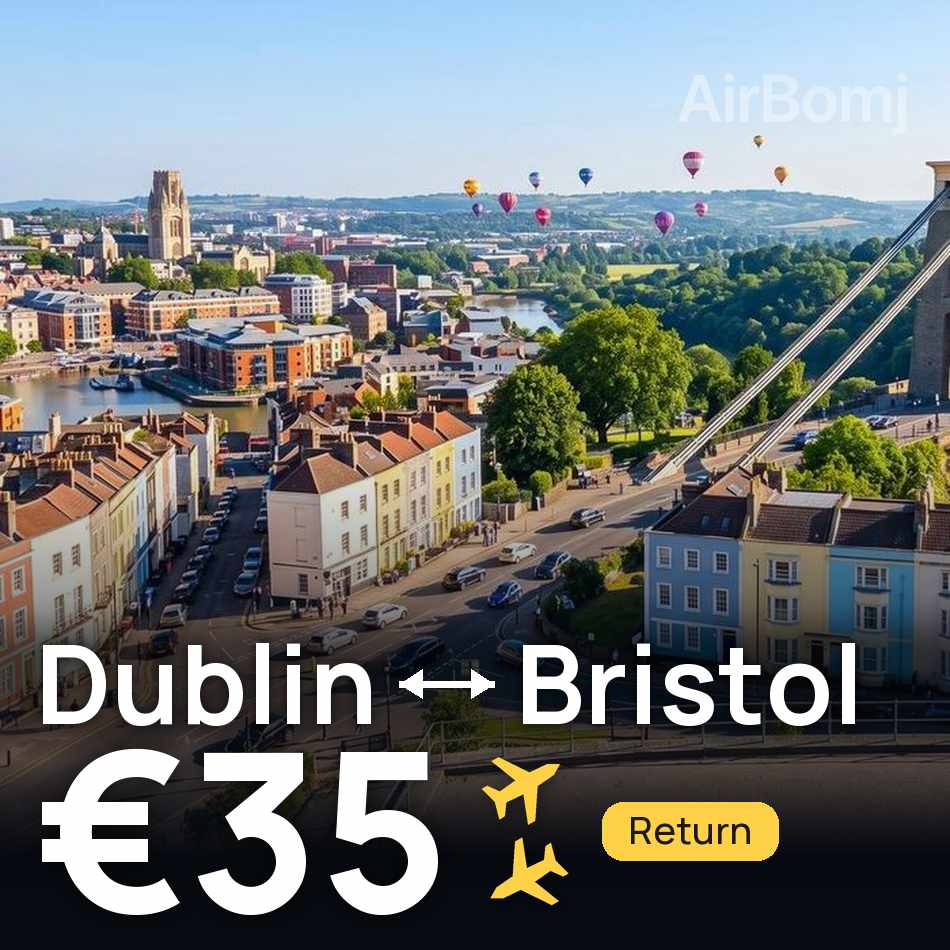 Flugticket: Dublin — Bristol, €35