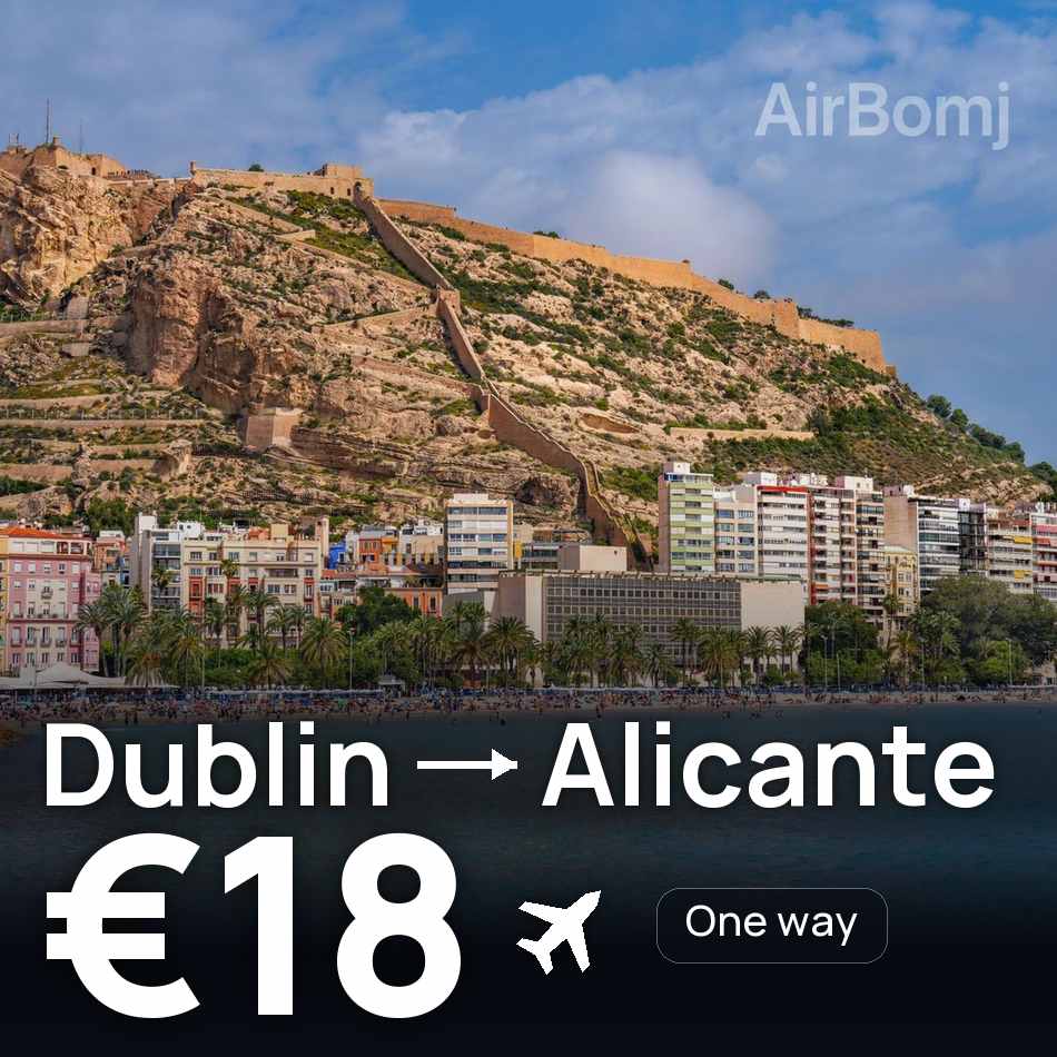 Flugticket: Dublin — Alicante, €18