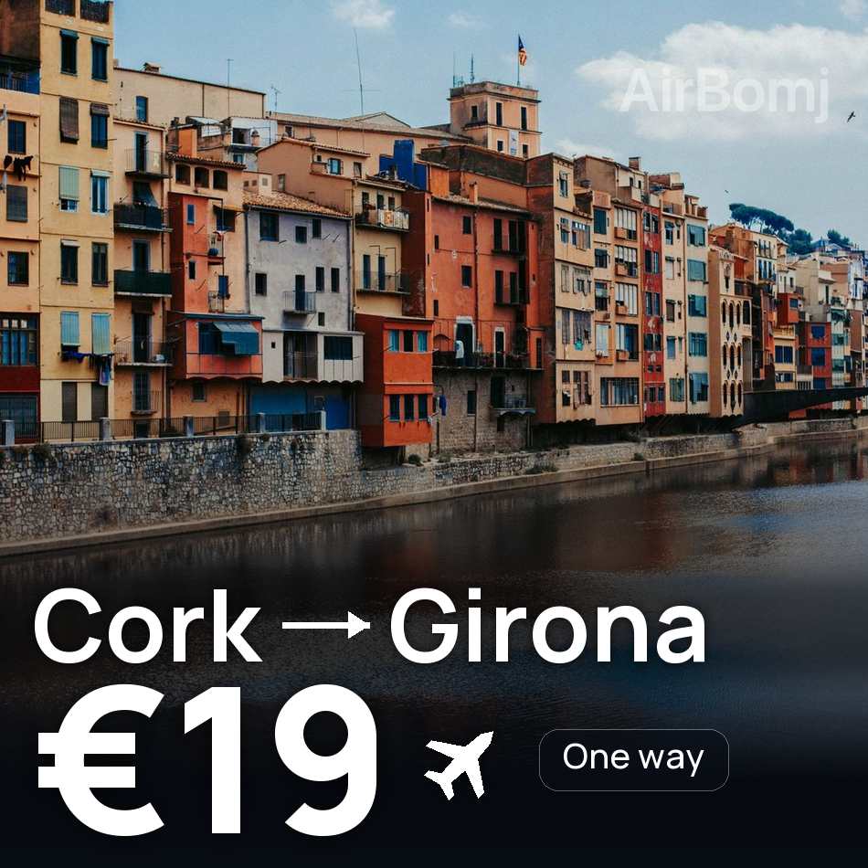 Flugticket: Cork — Gerona, €19