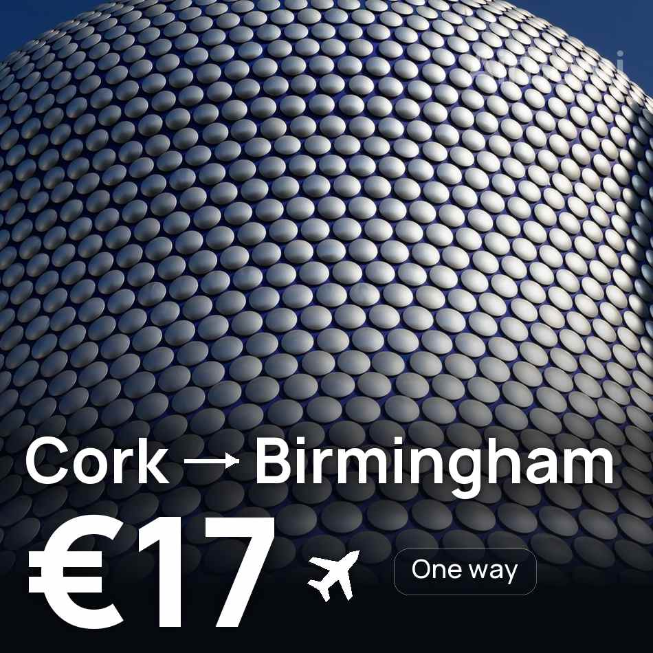 Flugticket: Cork — Birmingham, €17
