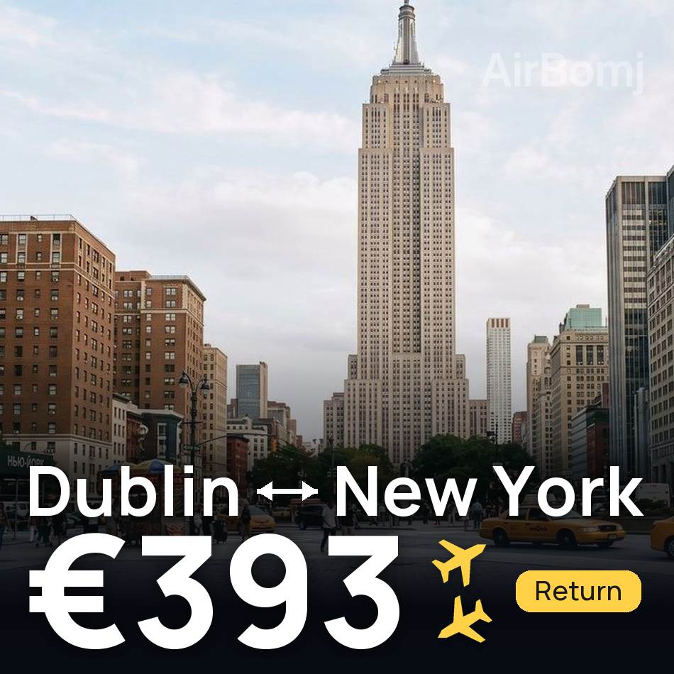 Flugticket: Dublin — New York City, €393