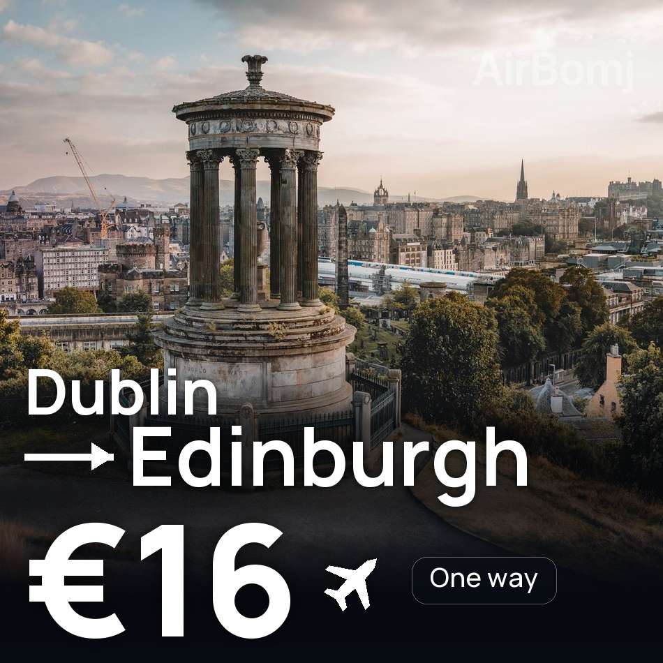 Flugticket: Dublin — Edinburgh, €16