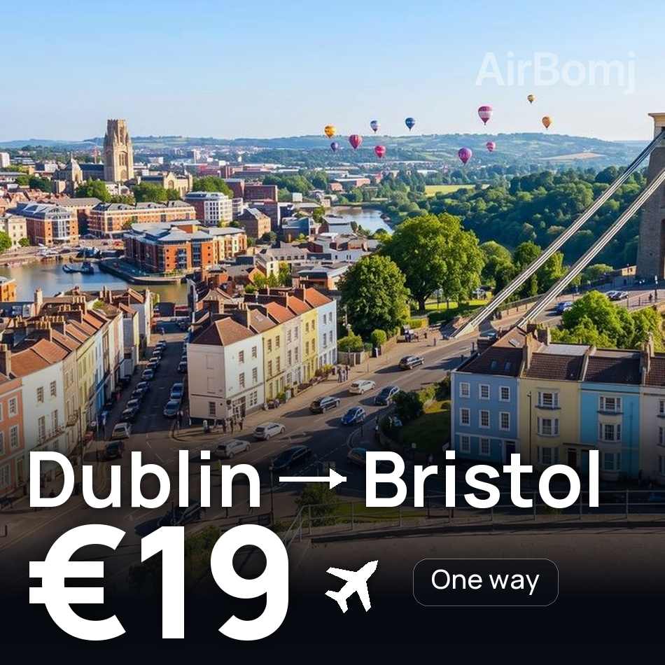 Flugticket: Dublin — Bristol, €19