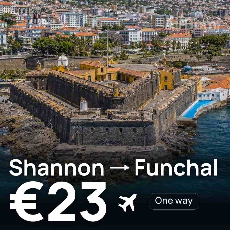 Flugticket: Limerick — Madeira, €23