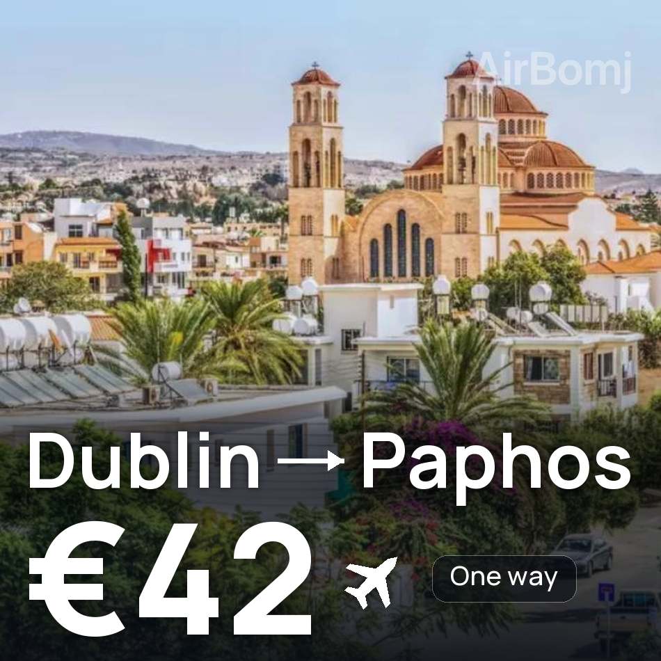 Flugticket: Dublin — Paphos, €42